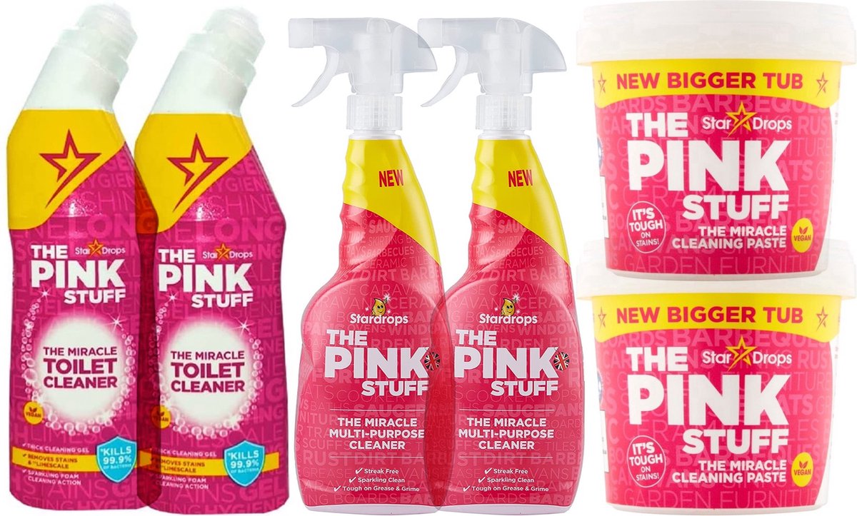 Star Drops - The Pink Stuff - Miracle Bathroom Foam Cleaner 750ml- (PACK OF  3 )