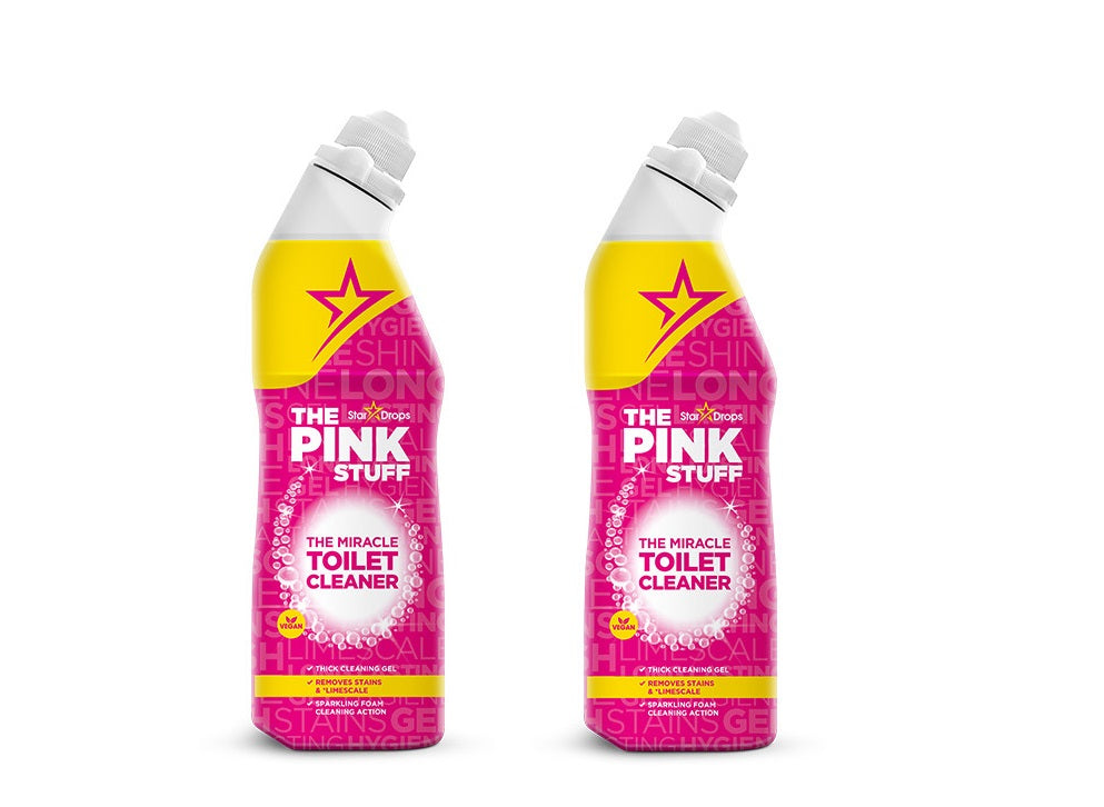 The Pink Stuff - 2x 750 ml - Stardrops Wonder Toilet Cleaner - THE Wonder Cleaner - The Miracle Cleaner