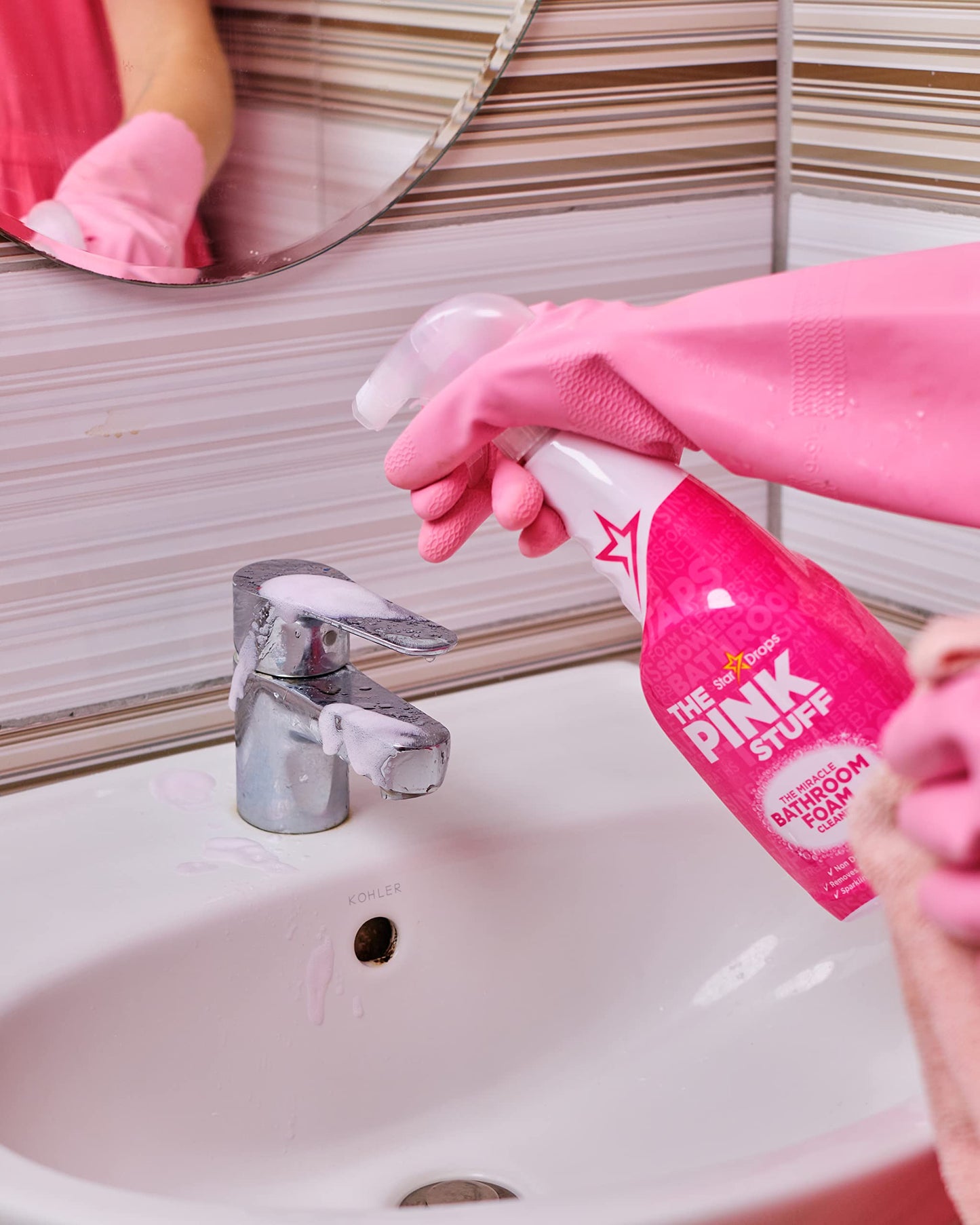 Stardrops The Pink Stuff - Bathroom Foam - Badkamer schoonmaakmiddel - 2 pack