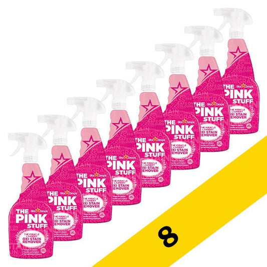 The Pink Stuff Oxi Fleckenentferner-Spray 500 ml – 8er-Pack