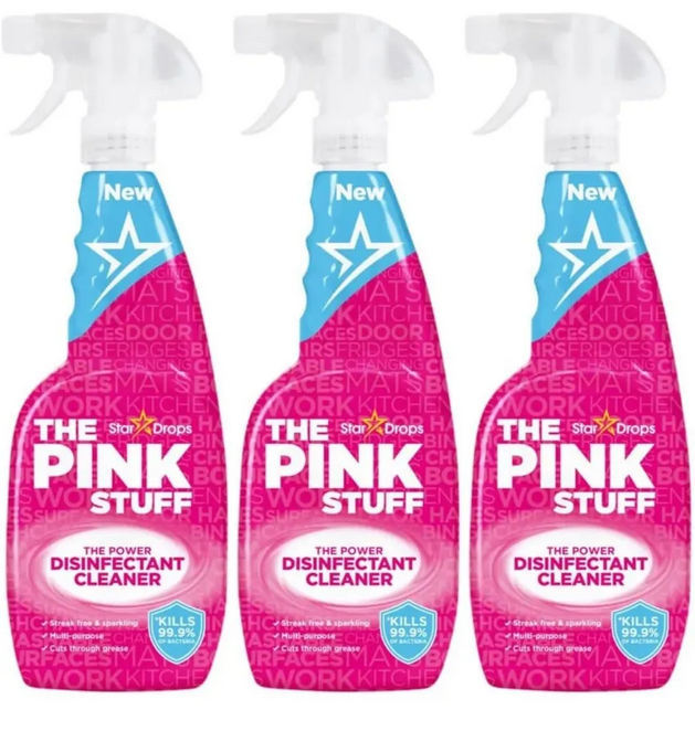 The Pink Stuff Desinfektionsspray – 850 ml – 3er-Pack