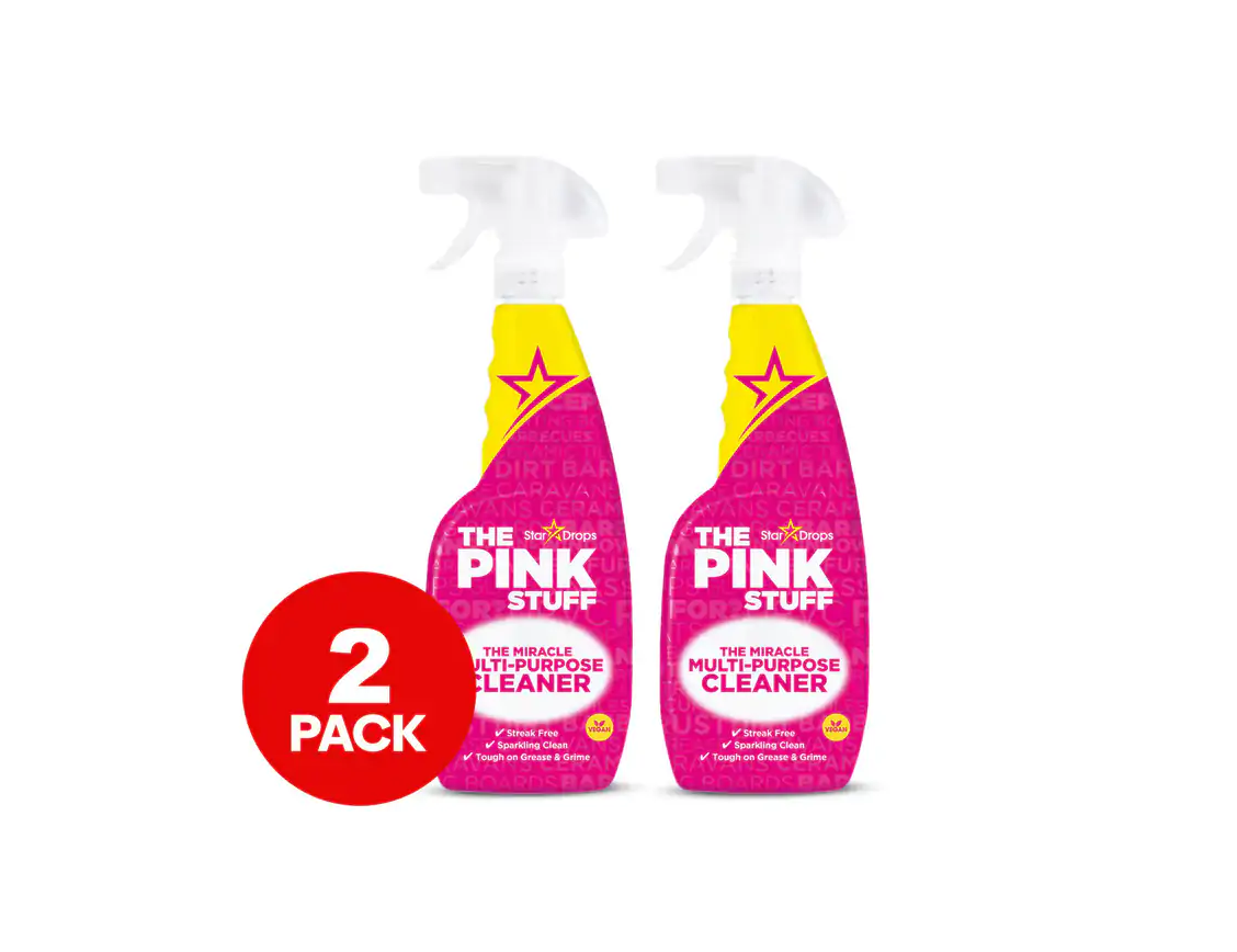 The Pink Stuff Mehrzweck-Reinigungsspray, 750 ml – 2er-Pack