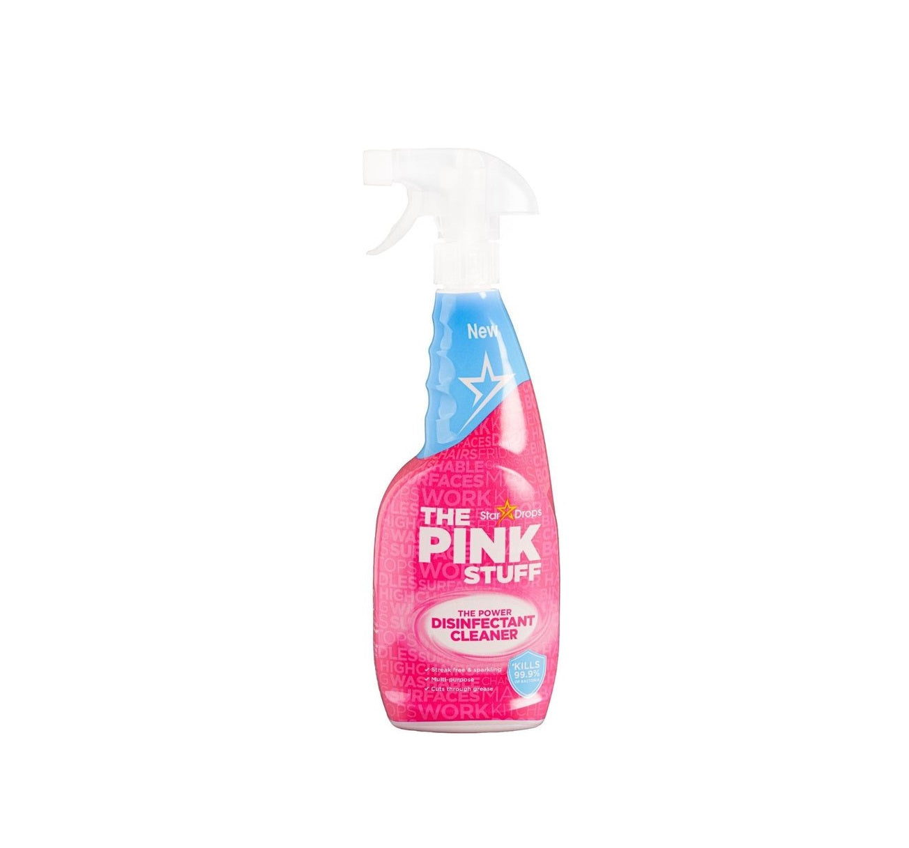 Stardrops - The Pink Stuff - Le nettoyant désinfectant puissant - Nettoyant pour salle de bain - Nettoyant tout usage pour carrelage et nettoyant sanitaire