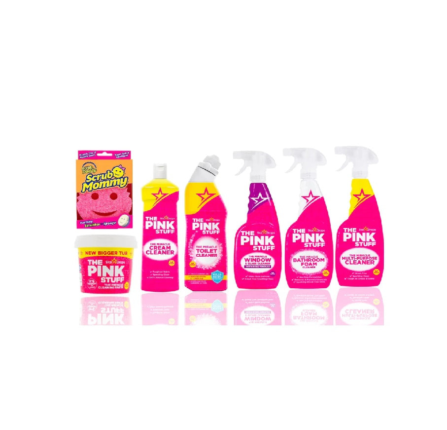 The Pink Stuff - Everything Gift Set for Living Room, Bathroom & Bedroom.
