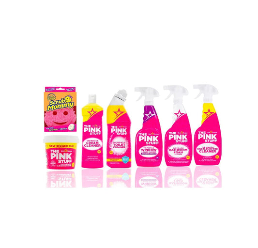 The Pink Stuff - Ensemble cadeau tout pour le salon, la salle de bain et la chambre