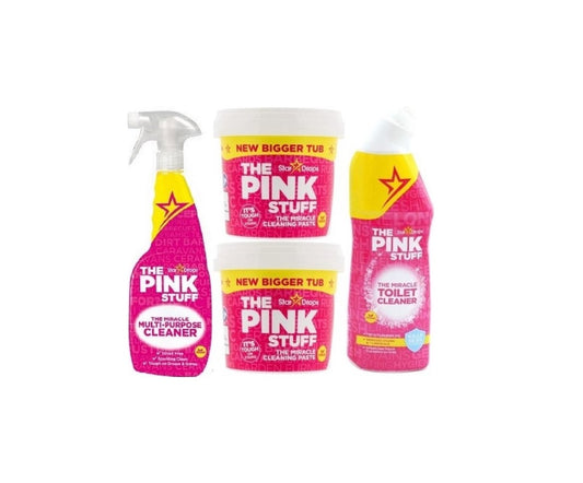 Stardrops The Pink Stuff Mega Bundle – 2x Reinigungspaste 850 g + Toilettenreiniger + Mehrzweckspray