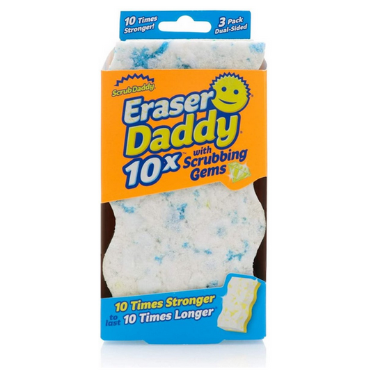 Scrub Daddy Wonder Sponge – Radiergummi Daddy – Fleckenentferner – 10 x fester – 2 Farben